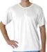 Alleson Athletic 7930 B-Core Placket Jersey White front view