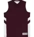 Alleson Athletic 8566 B-Pivot Rev. Tank Top Maroon/ White front view