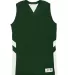 Alleson Athletic 8966 B-Pivot Rev. Women's Tank To Forest/ White front view