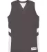 Alleson Athletic 8966 B-Pivot Rev. Women's Tank To Graphite/ White front view