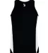 Alleson Athletic 8967 Stride Women's Singlet Black/ White front view