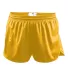 Alleson Athletic 2272 Youth B-Core Track Shorts Gold front view