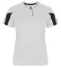 Alleson Athletic 6176 Women's Striker Placket White/ Black front view