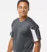Alleson Athletic 7976 Striker Placket in Graphite/ white side view