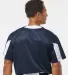 Alleson Athletic 7976 Striker Placket in Navy/ white back view
