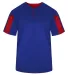Alleson Athletic 2976 Youth Striker Placket in Royal/ red front view