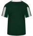 Alleson Athletic 2976 Youth Striker Placket in Forest/ white back view