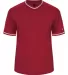 Alleson Athletic 7974 Vintage Jersey Red/ Red/ White front view