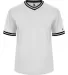 Alleson Athletic 7974 Vintage Jersey White/ Black/ White front view