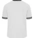 Alleson Athletic 2974 Youth Vintage Jersey White/ Black/ White back view