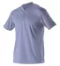 Alleson Athletic 522MM Baseball Two Button Henley  Columbia Blue side view