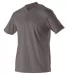 Alleson Athletic 522MM Baseball Two Button Henley  Charcoal side view