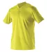 Alleson Athletic 522MM Baseball Two Button Henley  Electric Yellow side view