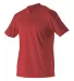 Alleson Athletic 522MM Baseball Two Button Henley  Red side view