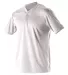 Alleson Athletic 522MM Baseball Two Button Henley  White side view