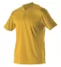 Alleson Athletic 522MM Baseball Two Button Henley  Gold side view
