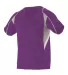 Alleson Athletic 529 Two Button Henley Baseball Je Purple/ Grey/ White side view