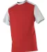 Alleson Athletic 532CJ Crewneck Baseball Jersey Red/ White side view