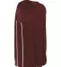 Alleson Athletic 535J Basketball Jersey Maroon/ White side view
