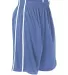 Alleson Athletic 535P Basketball Shorts Columbia Blue/ White side view