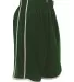 Alleson Athletic 535P Basketball Shorts Forest/ White side view
