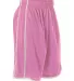 Alleson Athletic 535P Basketball Shorts Pink/ White side view