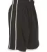Alleson Athletic 535PY Youth Basketball Shorts Black/ White side view