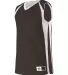 Alleson Athletic 54MMR Reversible Basketball Jerse Black/ White side view