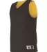 Alleson Athletic 560R Reversible Mesh Tank Black/ Gold side view