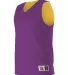 Alleson Athletic 560R Reversible Mesh Tank Purple/ Gold side view