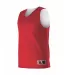 Alleson Athletic 560R Reversible Mesh Tank Red/ White side view