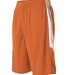 Alleson Athletic 589PSP Single Ply Reversible Bask in Orange/ white side view