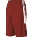 Alleson Athletic 589PSP Single Ply Reversible Bask in Red/ white side view