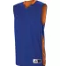 Alleson Athletic 589RSP Single Ply Reversible Jers Royal/ Orange side view