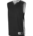 Alleson Athletic 589RSPY Youth Single Ply Reversib Black/ White side view