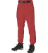 Alleson Athletic 605P Baseball Pants Red side view