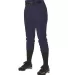 Alleson Athletic 605PBWY Girls' Belt Loop Fast-Pit Navy side view