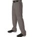 Alleson Athletic 605WLB Baseball Pants With Braid in Charcoal/ black side view