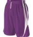 Alleson Athletic 54MMP Reversible Basketball Short Purple/ White side view