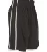 Alleson Athletic 535PW Women's Basketball Shorts Black/ White side view