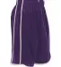 Alleson Athletic 535PW Women's Basketball Shorts Purple/ White side view