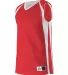 Alleson Athletic 54MMRW Women's Reversible Basketb Red/ White side view