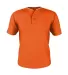 Alleson Athletic 52MTHJY Youth Two Button Mesh Bas in Orange/ white front view