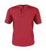 Alleson Athletic 52MTHJY Youth Two Button Mesh Bas in Red/ white front view