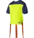 Alleson Athletic 762FFJY Youth Hero Flag Football  Lime/ Navy side view