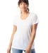 Alternative Apparel AA2620 Ladies Kimber T-Shirt WHITE front view