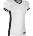 Alleson Athletic 750EY Youth Football Jersey in White/ black front view