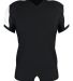 Alleson Athletic 792ZTN Stretch Football Jersey Black/ White front view