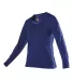 Alleson Athletic 831VLJG Girls' Dig Long Sleeve Vo Royal side view