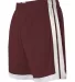 Alleson Athletic 538PY Youth Single Ply Basketball Maroon/ White side view